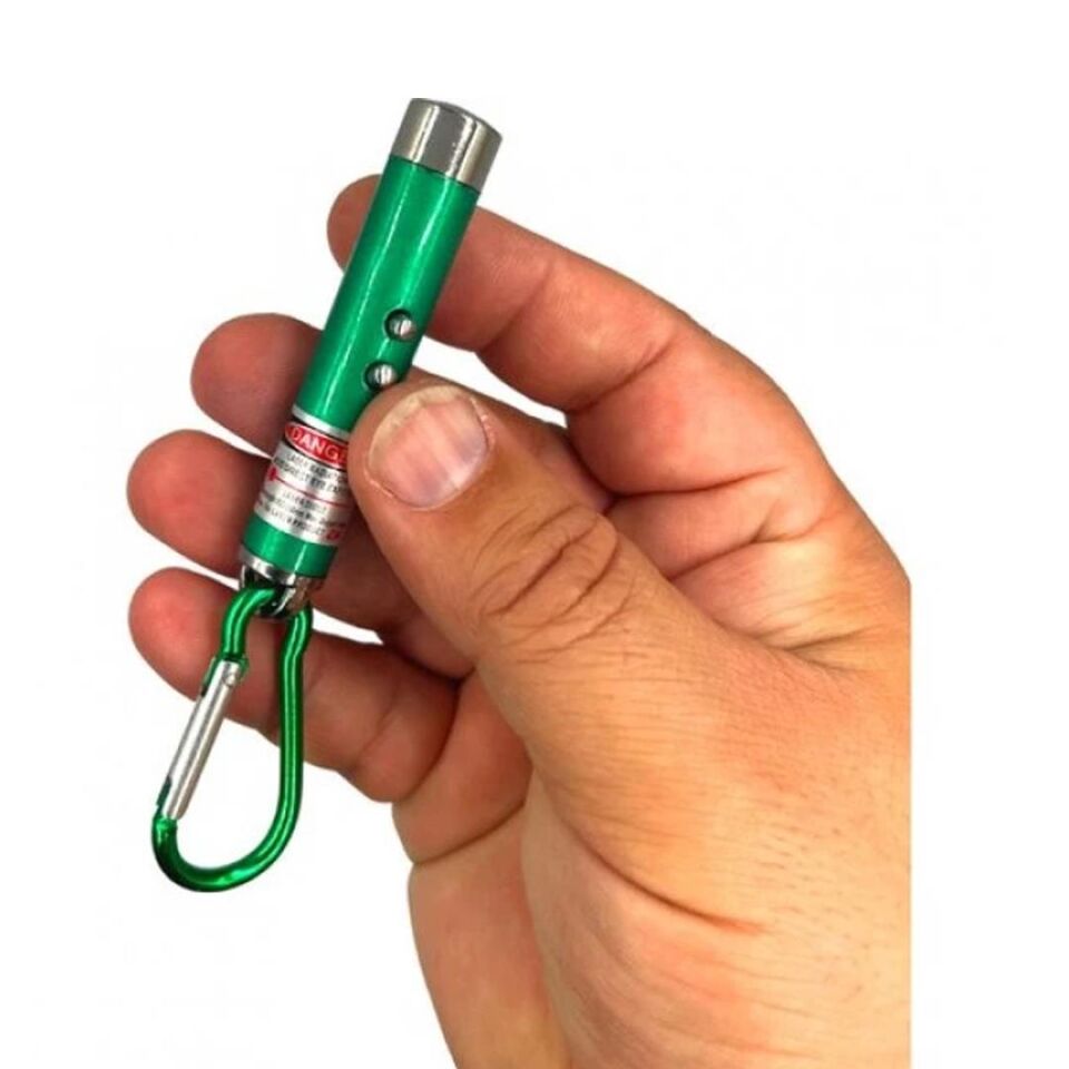 POWERMASTER 3IN1 KIRMIZI LASER POINT - PARA KONTROL VE EL FENERİ