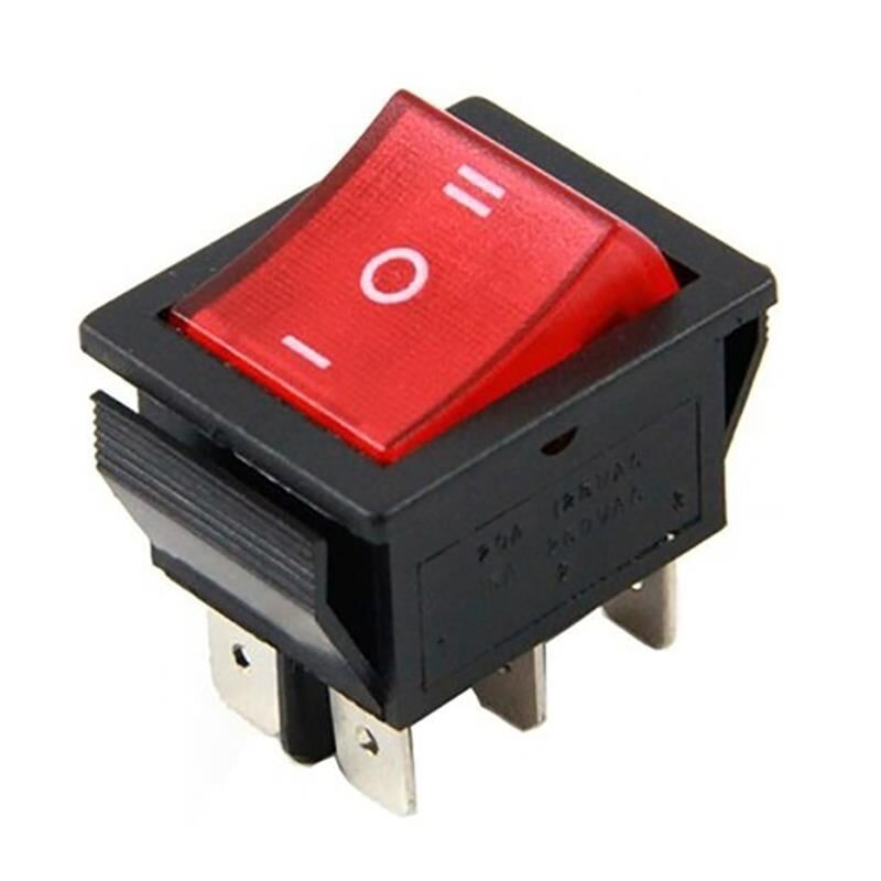 Tekli Soba Anahtarı Geniş Işıklı 6 Pin Açma Kapama Anahtarı