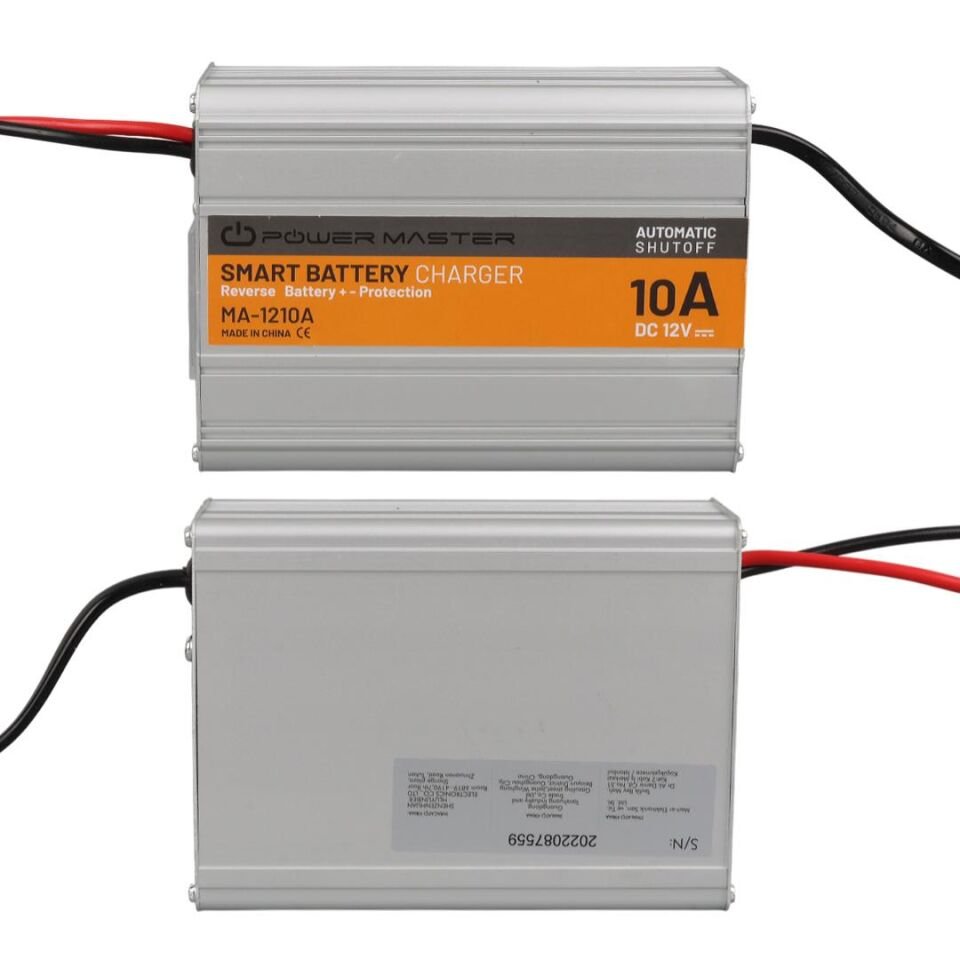 Ayt Powermaster MA-1210A 12 Volt 10 Amper Akıllı Hızlı Akü Şarj Cihazı Oto Araç Motosiklet Karavan Analog Amper Göstergeli