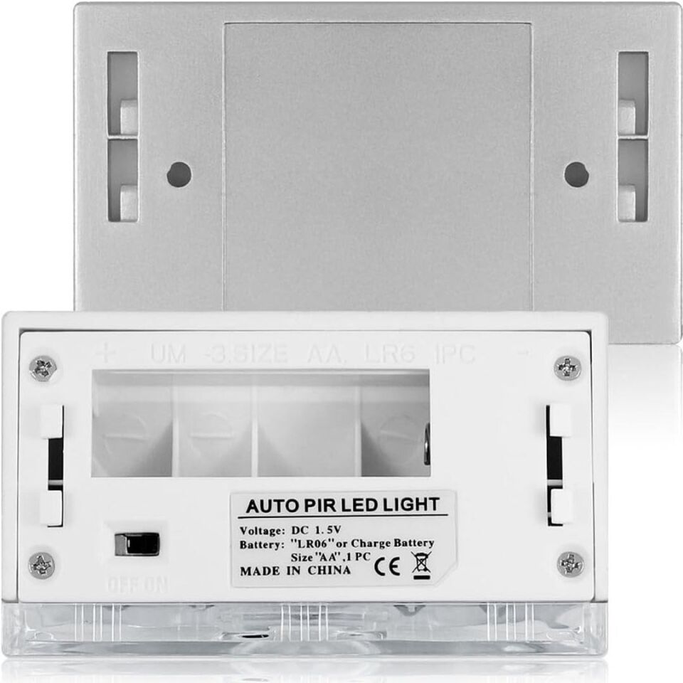 Powermaster PM-37708 Hareket Sensörlü 4 LED'li Pratik Aydınlatma Pilli Lamba