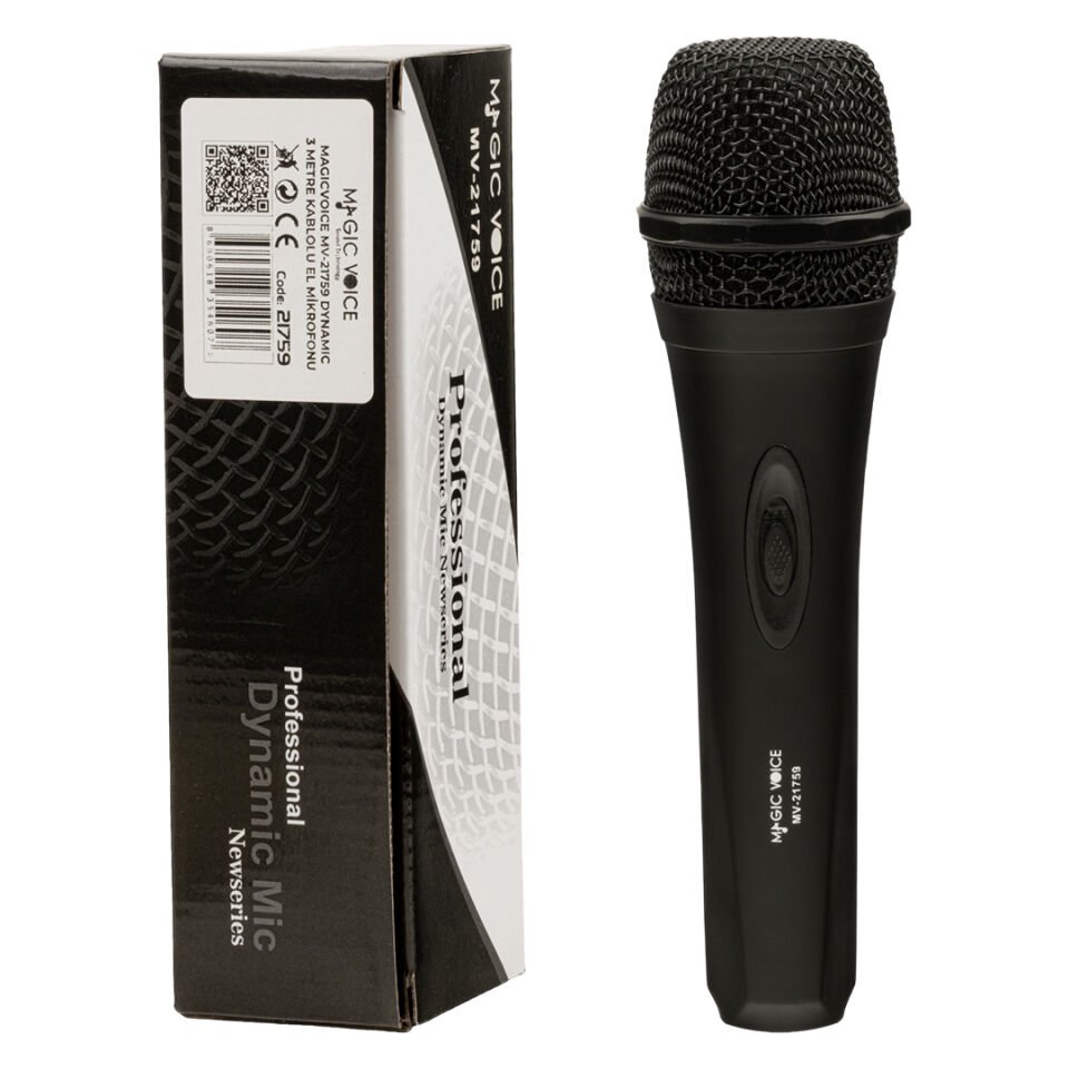 Magicvoice Mv-21759 Dinamik El Mikrofonu 3 Metre Kablolu