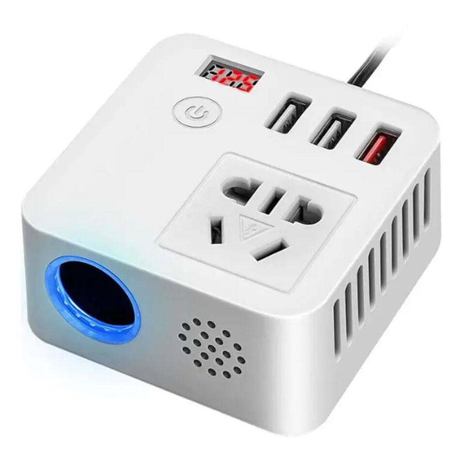 Ayt Oto Çakmaklık 220v Dönüştürücü İnvertör 12-24v Çevirici İnverter Araç İçi 220 Volt Enerji Sağlayıcı