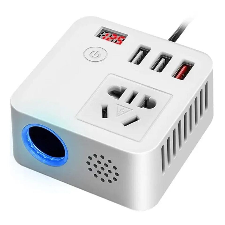 Ayt Oto Çakmaklık 220v Dönüştürücü İnvertör 12-24v Çevirici İnverter Araç İçi 220 Volt Enerji Sağlayıcı