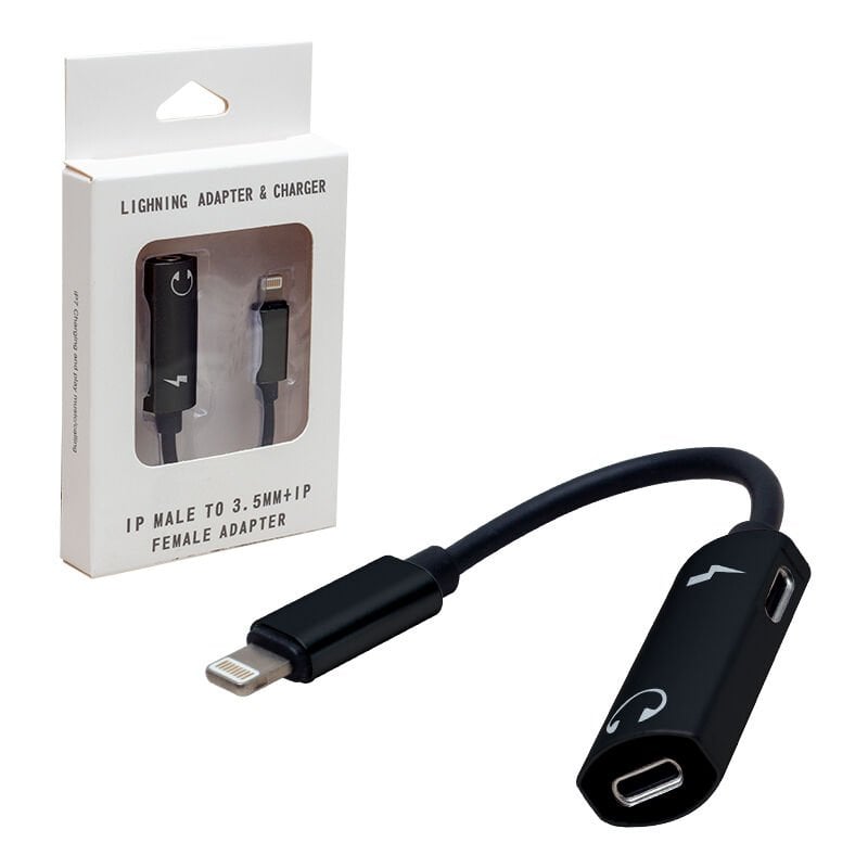Powermaster İphone Lightning Girişli Şarj ve Kulaklık Çevirici Kablo Çoklayıcı Dönüştürücü