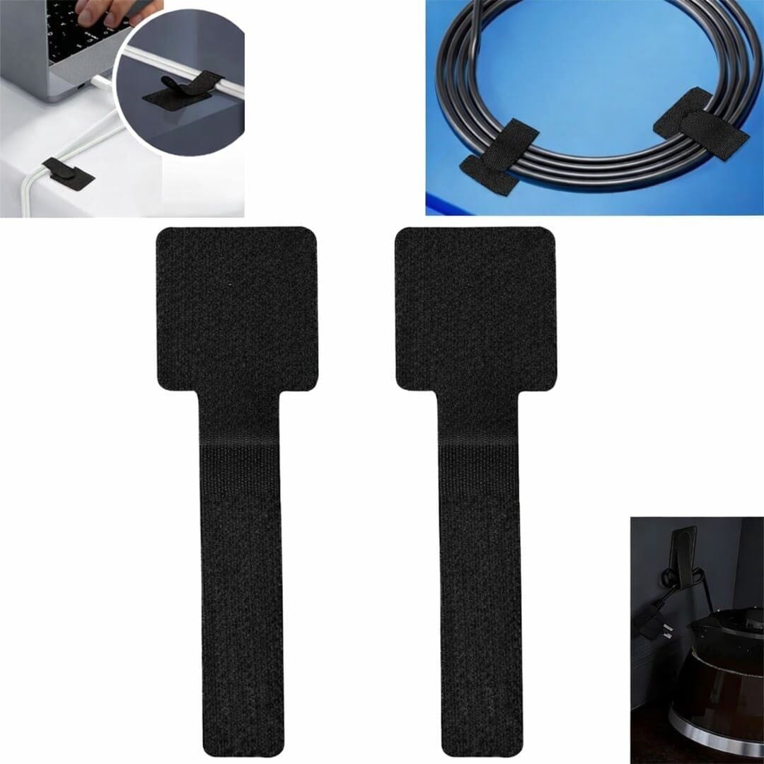 Sunup SN-29138 Siyahyapışkanlı 10'Lu Kablo Düzenleyici