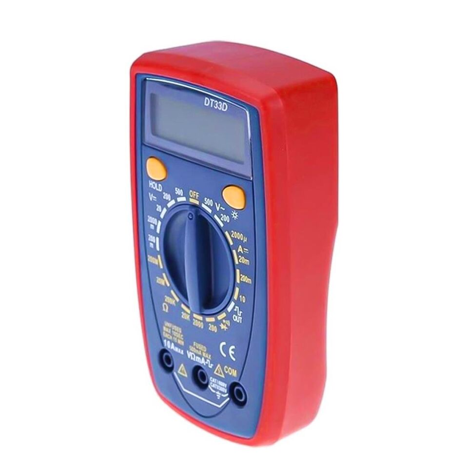 Ayt Powermaster DT 33D Digital Ölçü Aleti Voltaj Akım Dc Ac Multimetre Ölçüm Cihazı