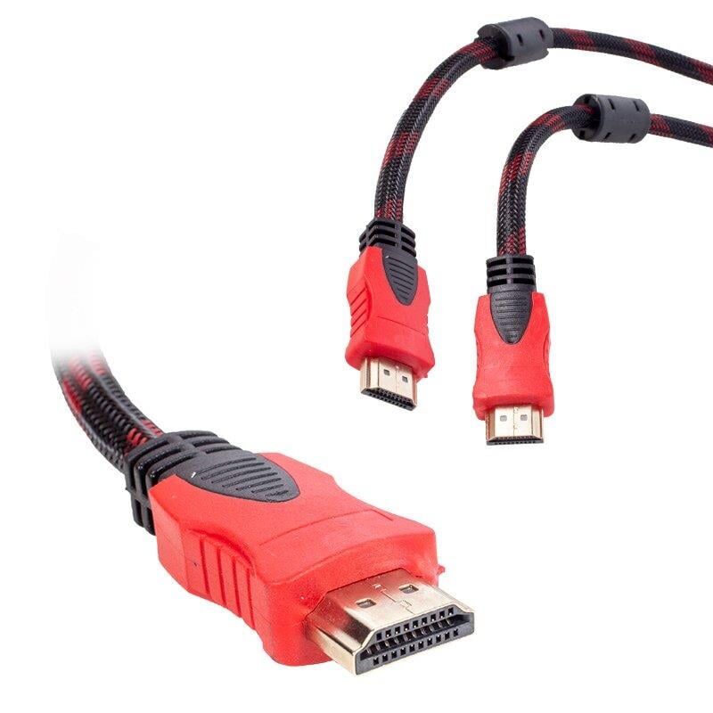 Ayt Fully G-507A 1.5 Metre HDMI Kablosu Örgülü Gold Uçlu Pc Bilgisayar Uydu Görüntü Kablosu