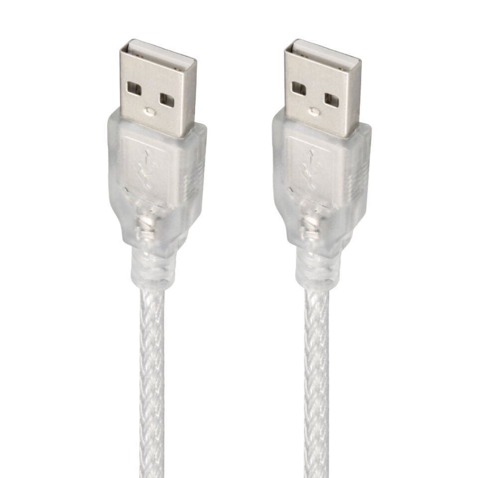 POWERMASTER 3 METRE 2.0V ŞEFFAF USB ERKEK-ERKEK KABLO