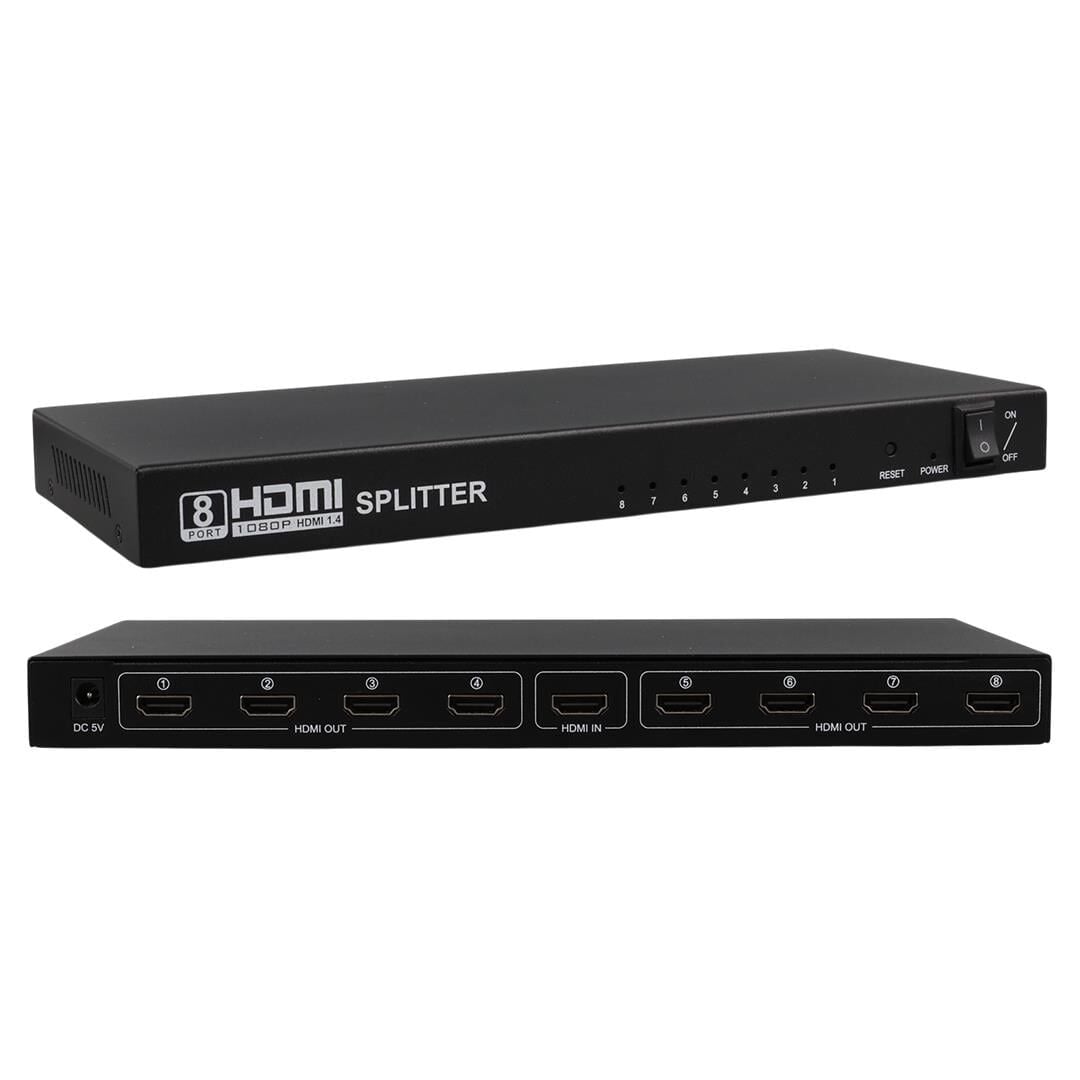 Ayt Powermaster Pm-14218 1 Girişli 8 Çıkışlı Port Dağıtıcı Splitter Çoklayıcı Çoğaltıcı