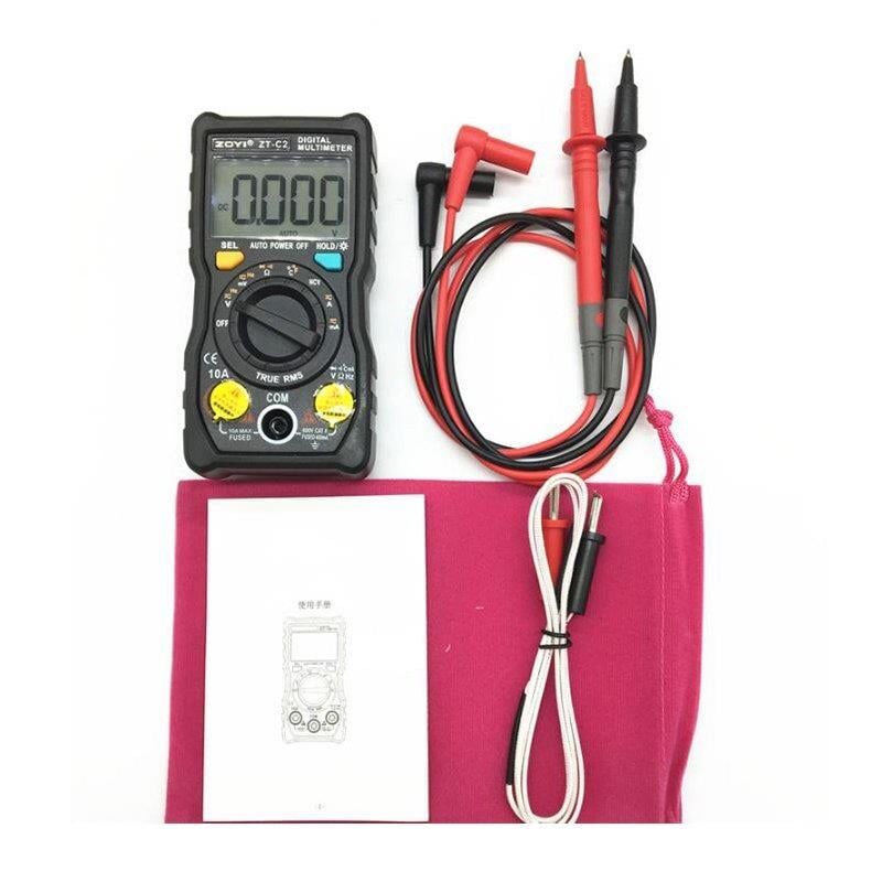 Ayt Zoyi ZT-C2 Dijital Ölçü Aleti Multimetre Dc Ac Akım Ölçme Cihazı Ölçü Aleti