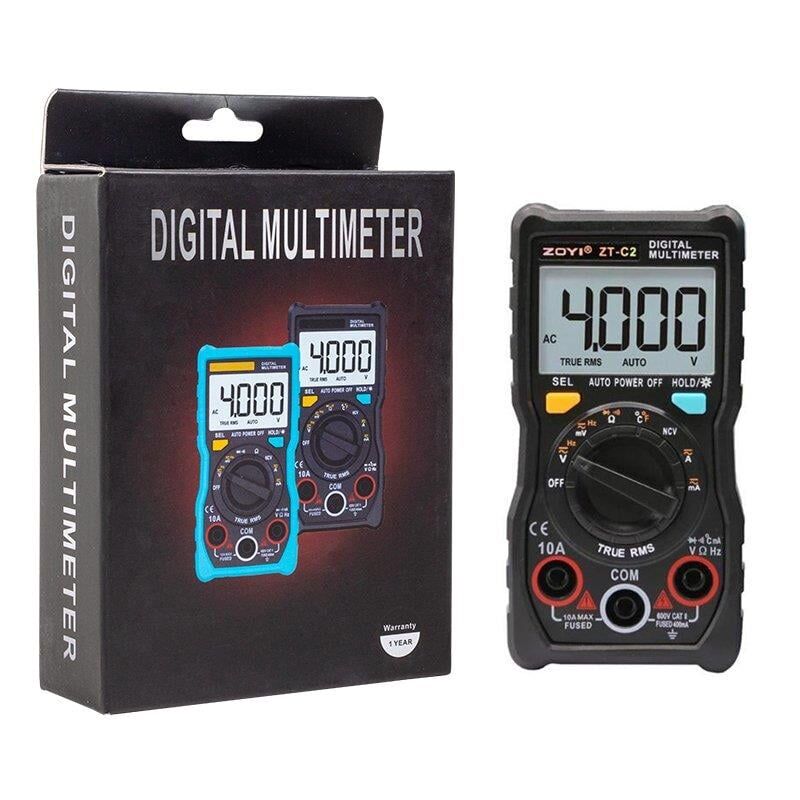 Ayt Zoyi ZT-C2 Dijital Ölçü Aleti Multimetre Dc Ac Akım Ölçme Cihazı Ölçü Aleti