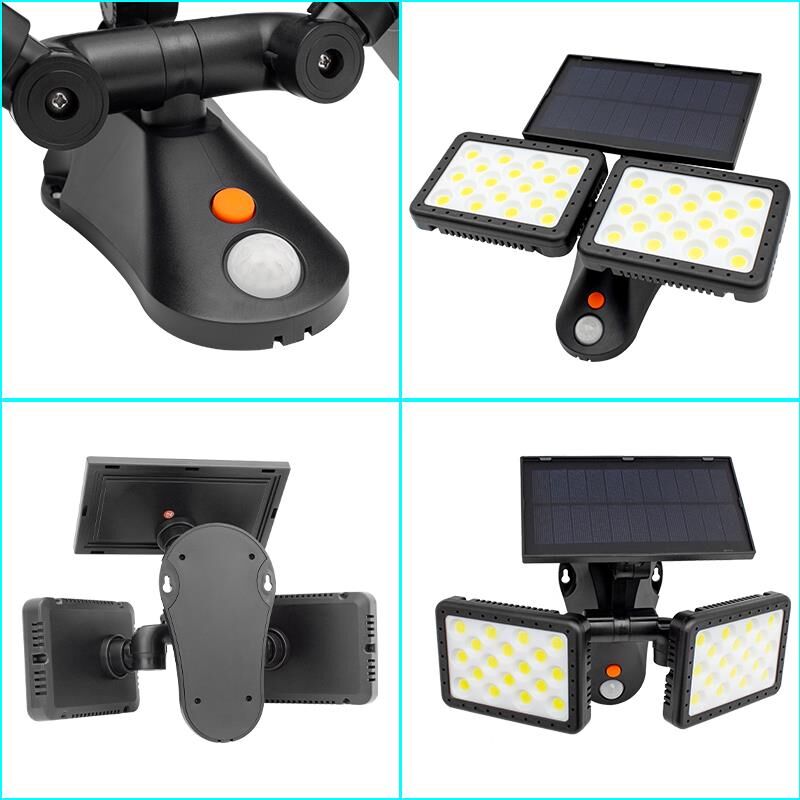 Ayt Powermaster Sensörlü 36 Cob Ledli Solar Aydınlatmalı Duvar Lambası W770B