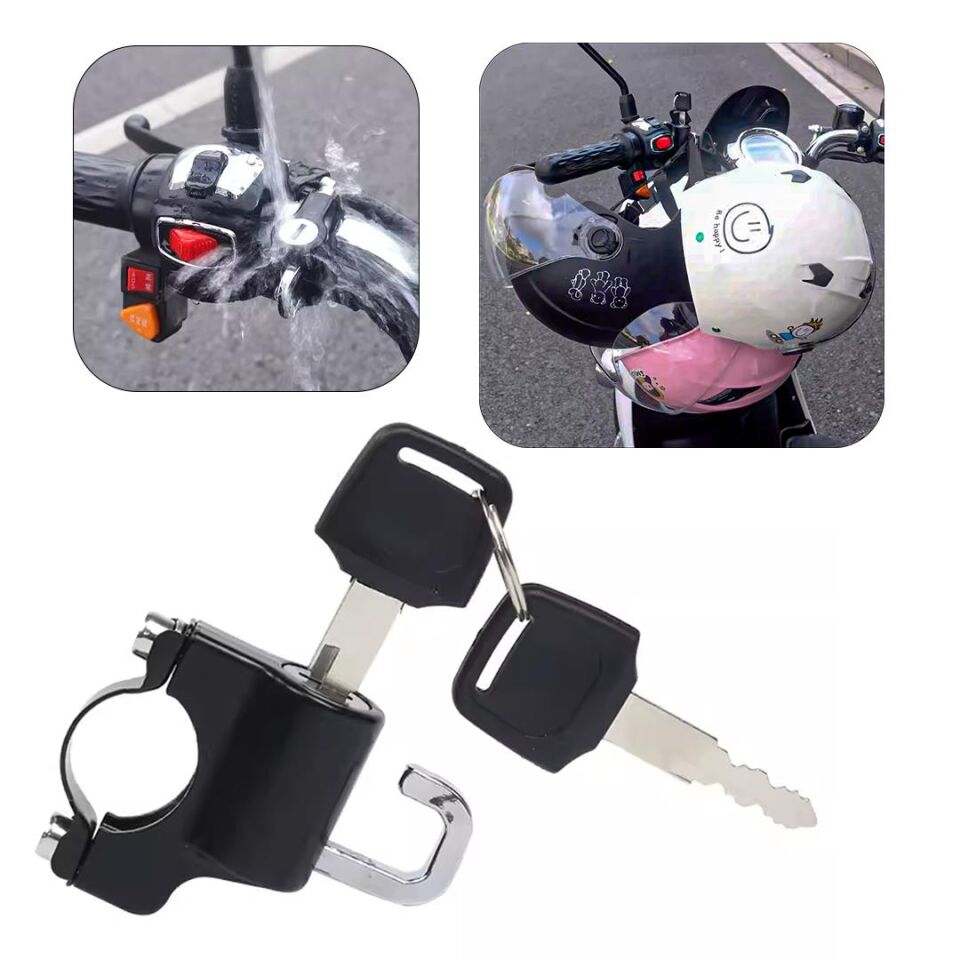Ayt Sunup Universal Motosiklet Kask Kilidi Anahtarlı Kask Kilit Motosiklet Aksesuarları