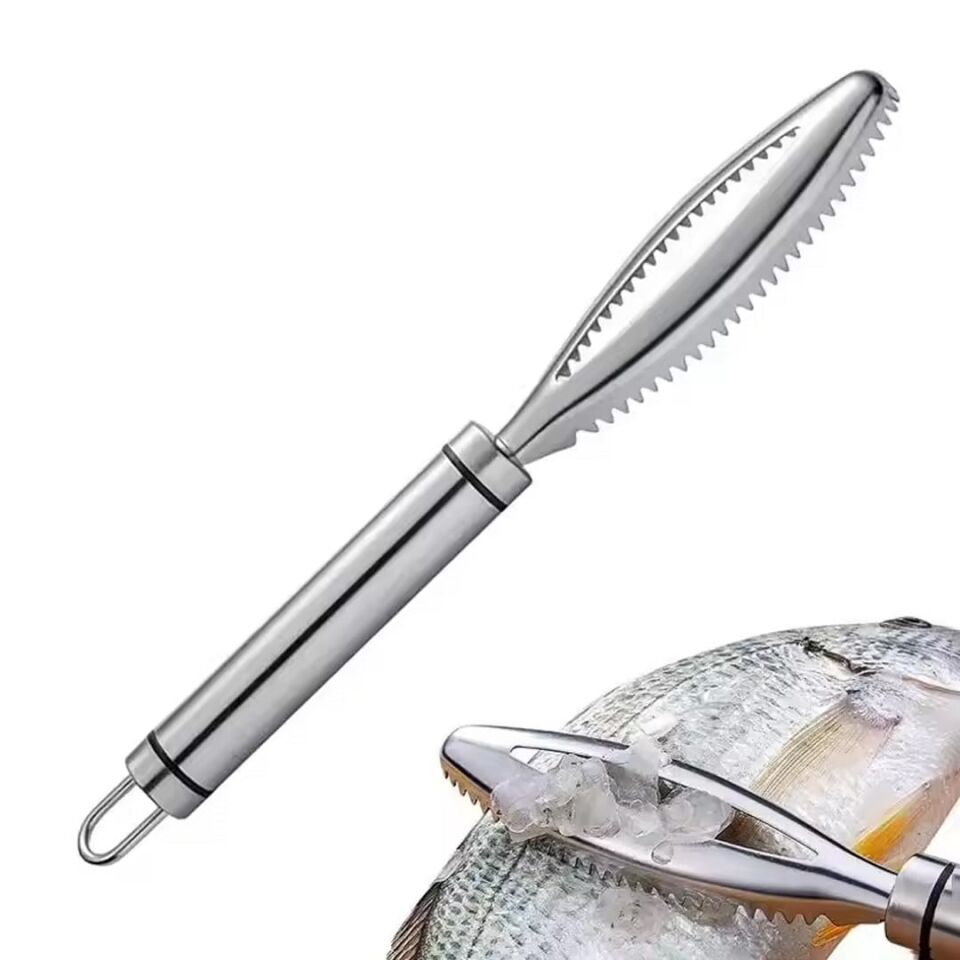 Sunup SN-29726 Profesyonel Paslanmaz Çelik Balık Pulu Kazıyıcı Ve Çok Amaçlı Sebze Oyacağı 230Mm