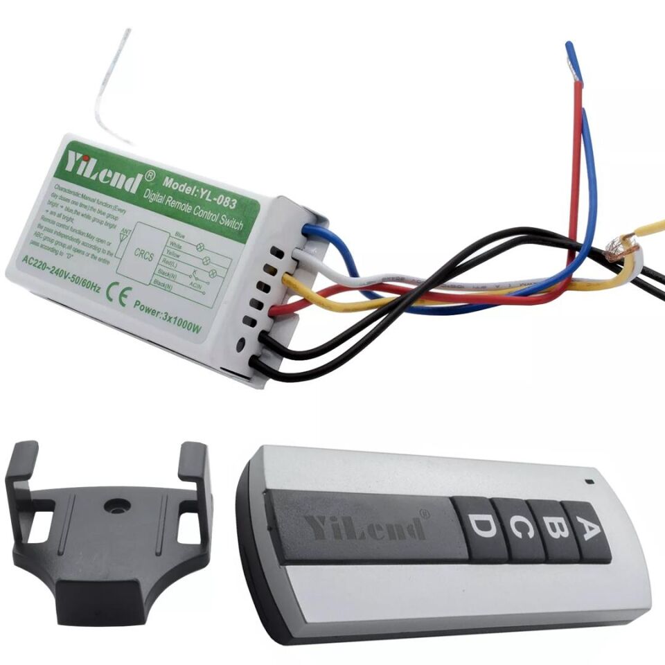 Powermaster Avize Kontrol Kumandası PM-5847 4 Tuşlu 4 Kanal