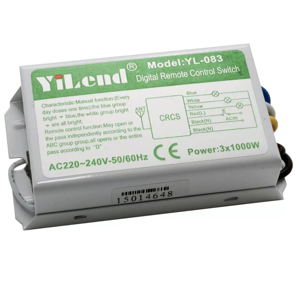 Powermaster Avize Kontrol Kumandası PM-5847 4 Tuşlu 4 Kanal