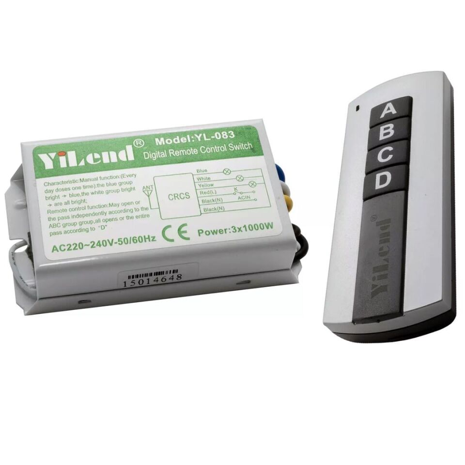 Powermaster Avize Kontrol Kumandası PM-5847 4 Tuşlu 4 Kanal