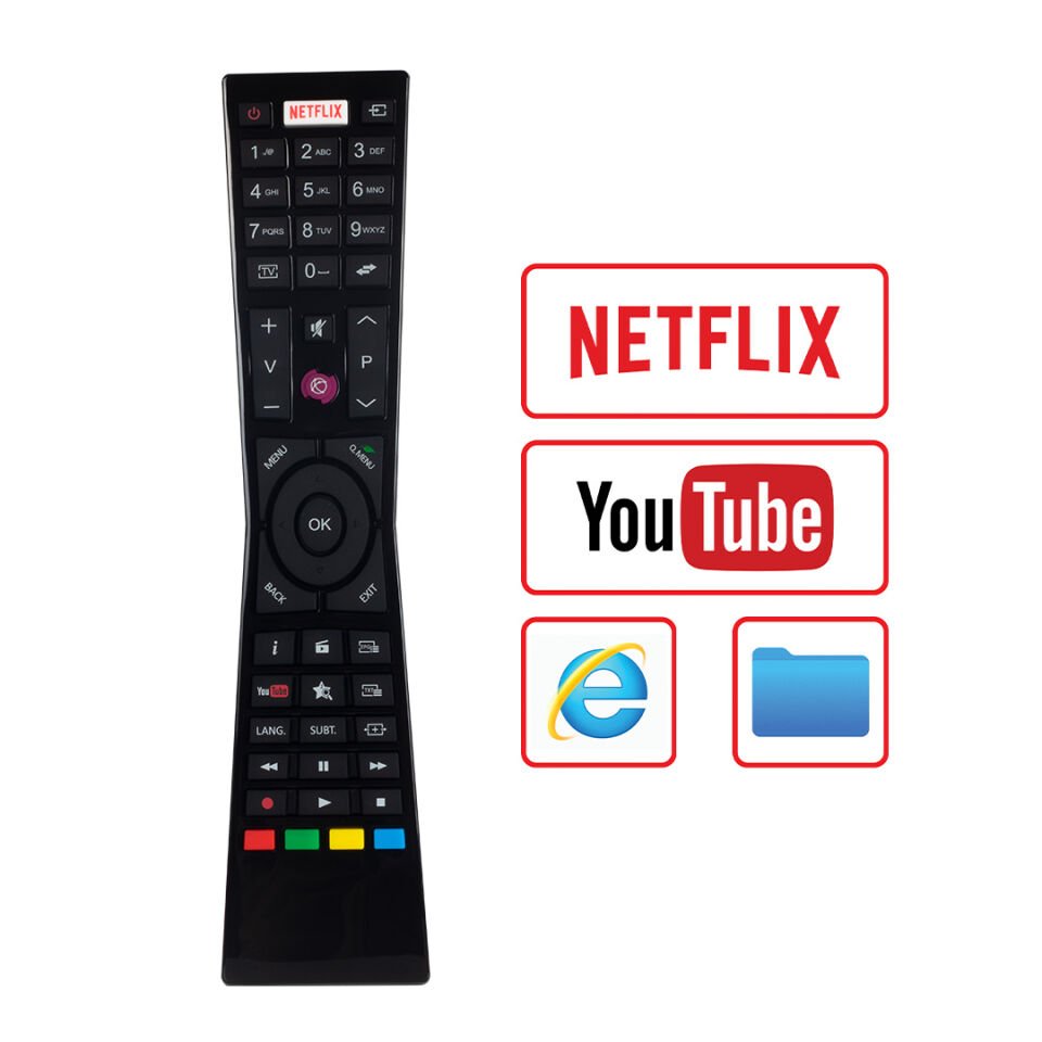 Weko Kl Jvc Netflix Youtube Tuşlu RCA2-49101 SRC-4916 Lcd Led Tv Kumandası Uzaktan Kumanda