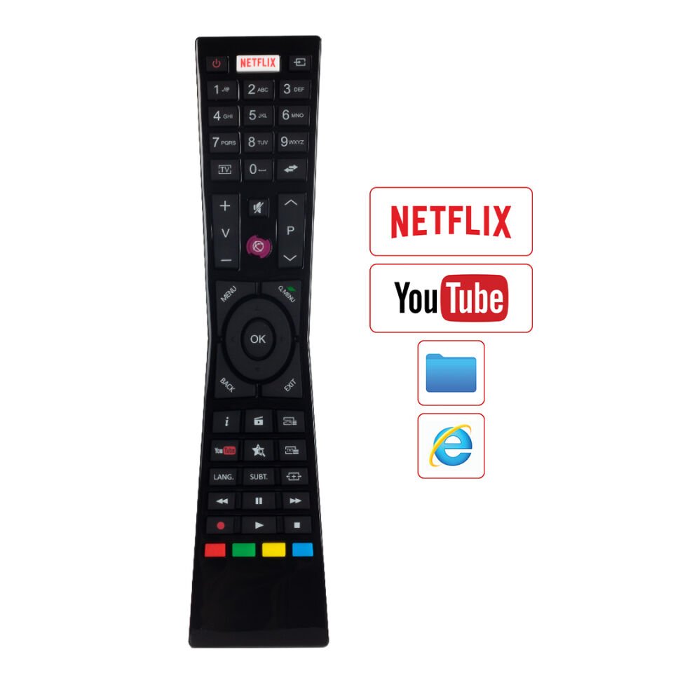 Weko Kl Jvc Netflix Youtube Tuşlu RCA2-49101 SRC-4916 Lcd Led Tv Kumandası Uzaktan Kumanda