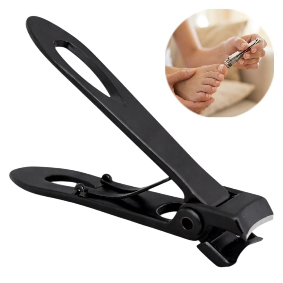 Sunup SN-29303 Profesyonel Geniş Ağızlı Ayak Tırnak Makası 85Mm Mat Siyah