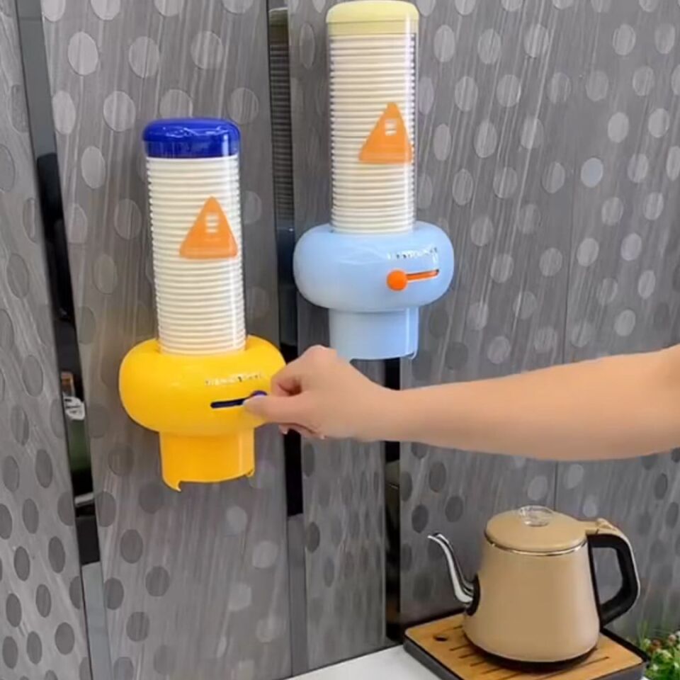 Sunup SN-29919 Kendinden Yapışkanlı Plastik - Karton Bardak Tutucu Dispenseri