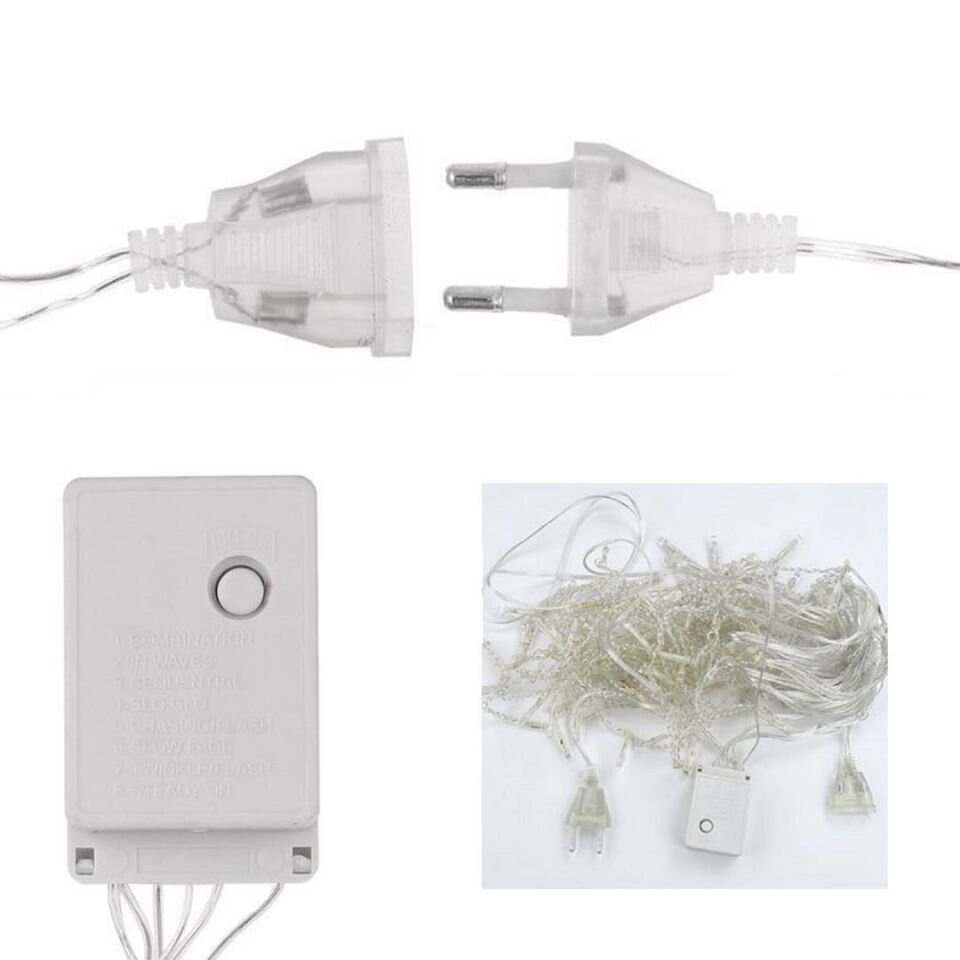 Powermaster PM-24650 Gün Işığı Yılbaşı Aydınlatması Ağaç Süs Aydınlatması 300 Led 10 Metre