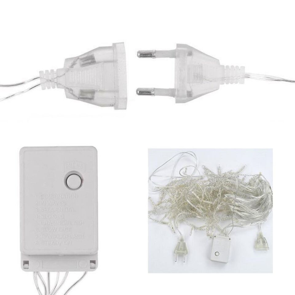 Powermaster PM-24650 Gün Işığı Yılbaşı Aydınlatması Ağaç Süs Aydınlatması 300 Led 10 Metre
