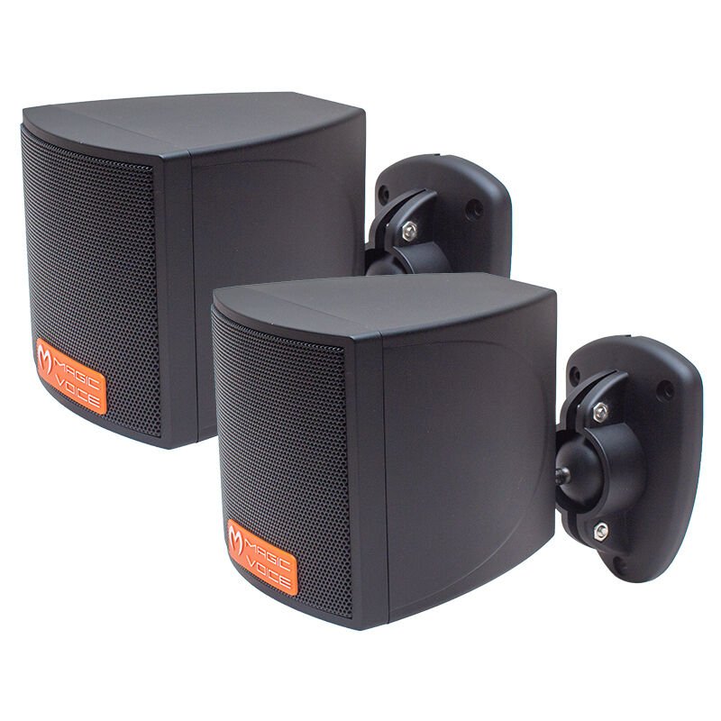 Ayt Magicvoice MV-18 30W Trafosuz Hoparlör 2 li Takım Cami Okul Konferans Salonu Hoparlörü Duvar Tipi