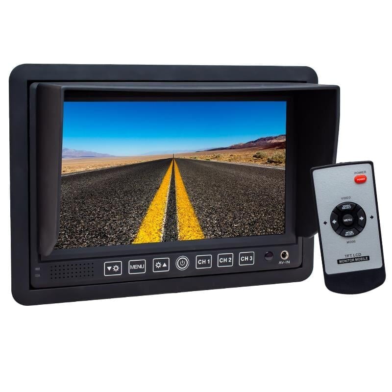 Ayt Powermaster PM-5879 7 İnç 12-24 Volt 3 Kanal AV Girişli Oto Monitörü Araç İçi Monitör