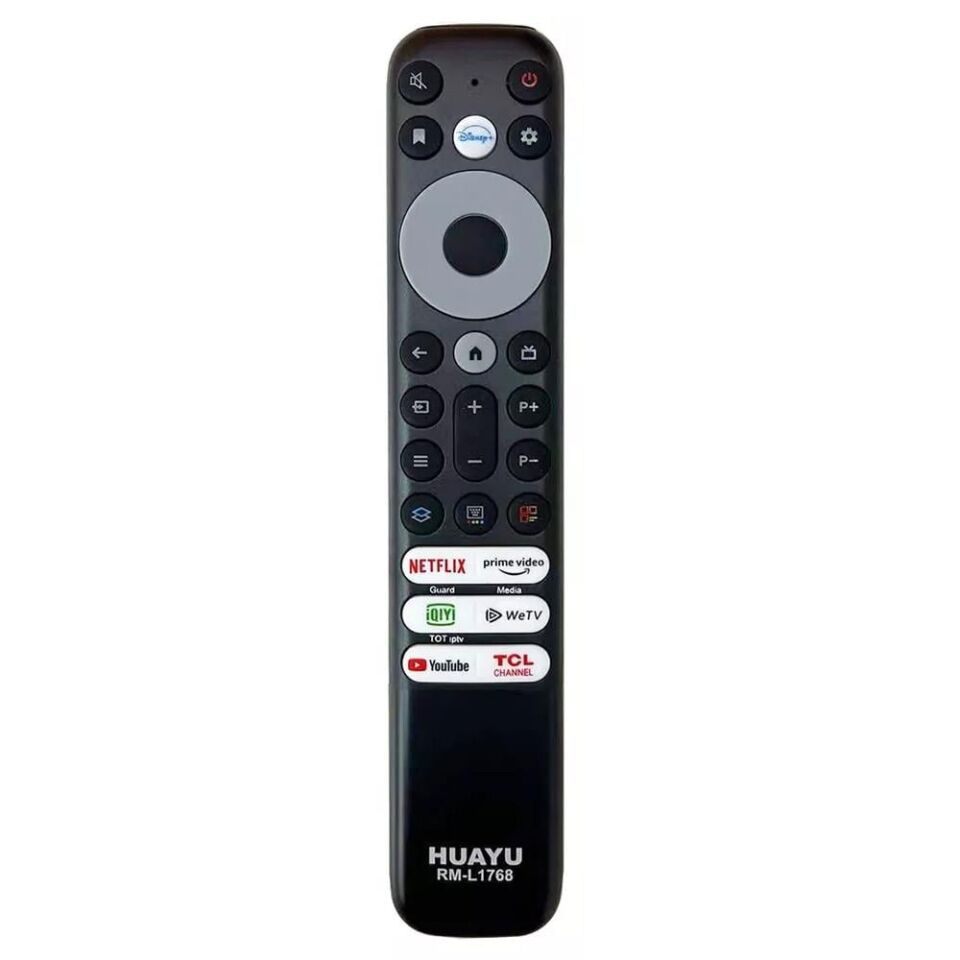 Huayu Tcl RM-L1768 - RC902V - RMR1 Netflix-Prime Video-Guard-Media-Youtube Tuşlu Ses Komutsuz Lcd Led Tv Kumandası