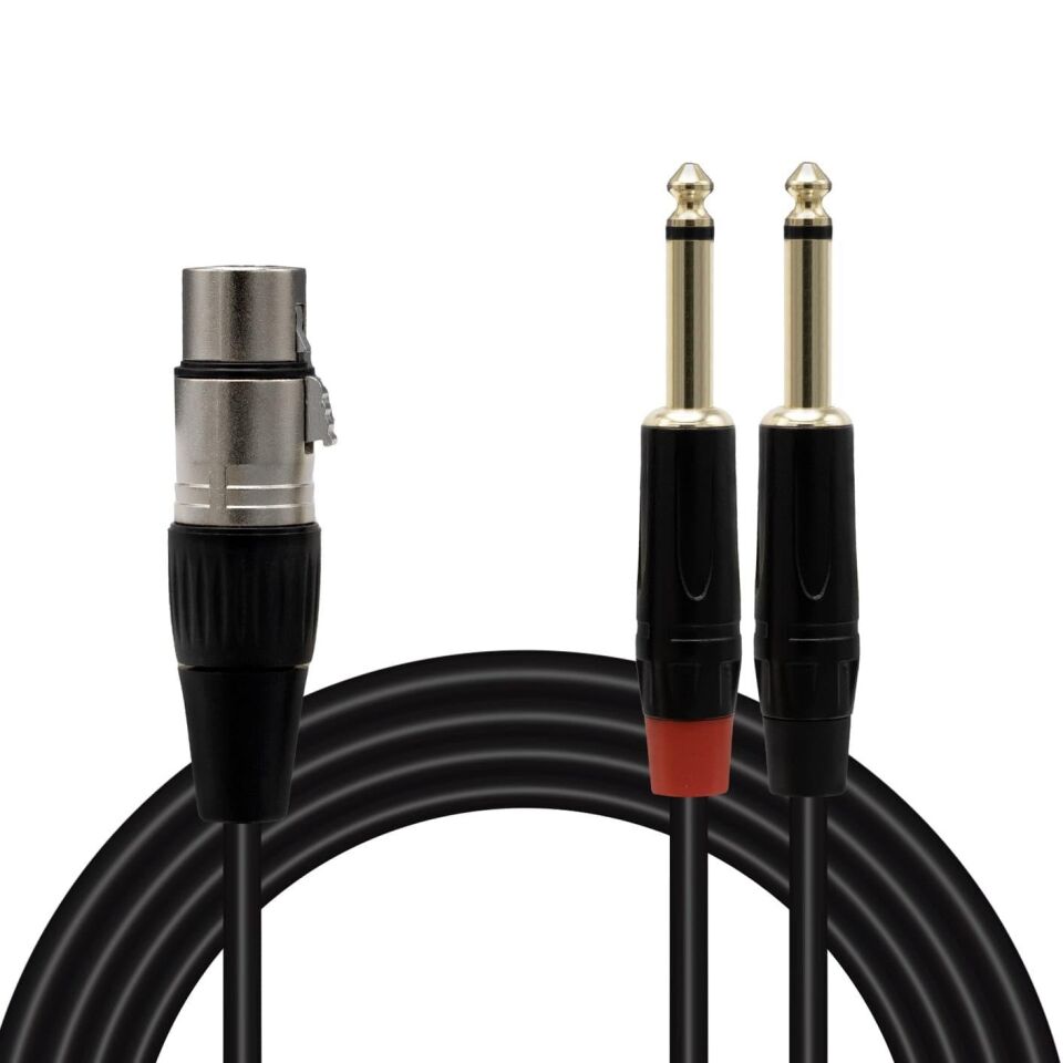 Powermaster LD369A Anfi Canon Erkek 6.3mm Mono Erkek 10 Metre Anfi Mixer Kablosu Ses Kablosu