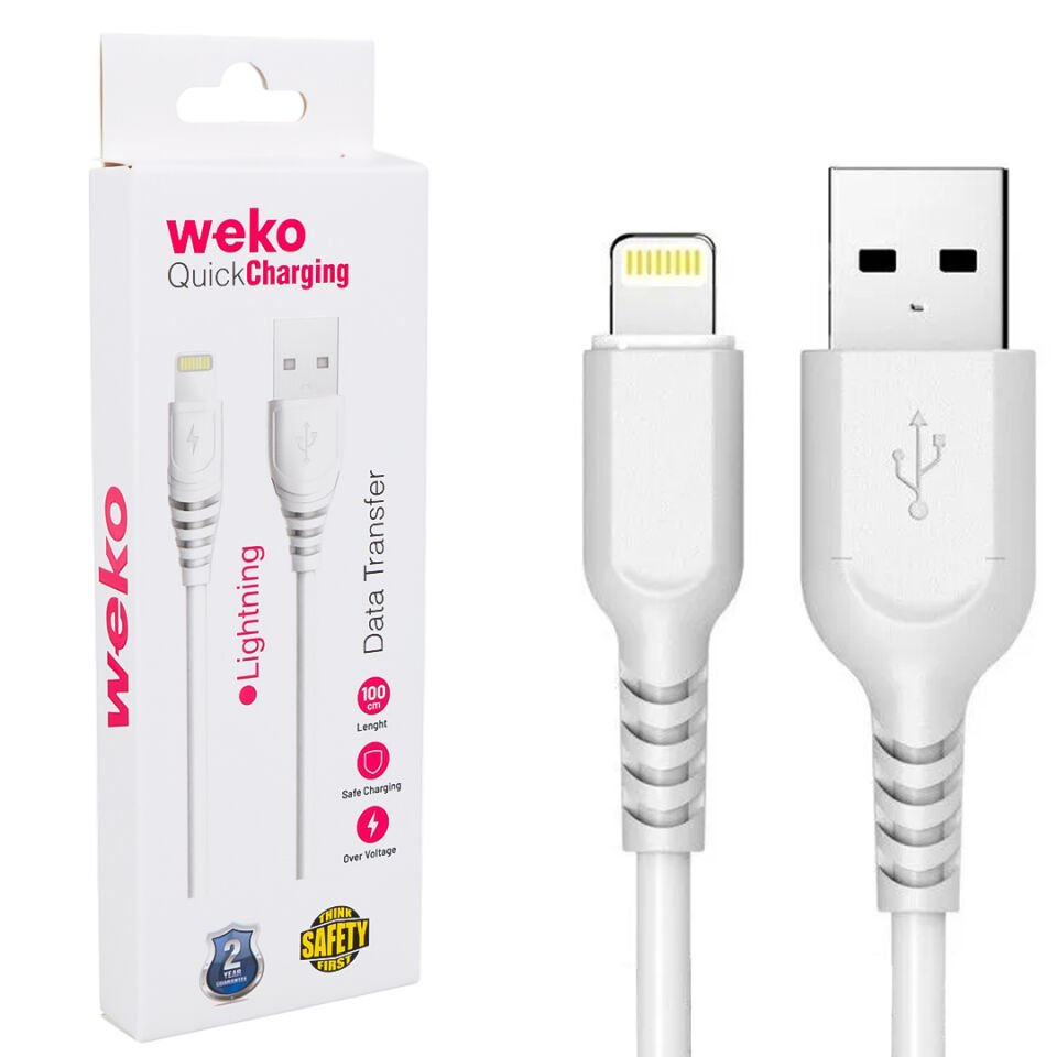 Weko WK-22019 USB To Lightning Telefon Şarj İphone İçin 1 Metre