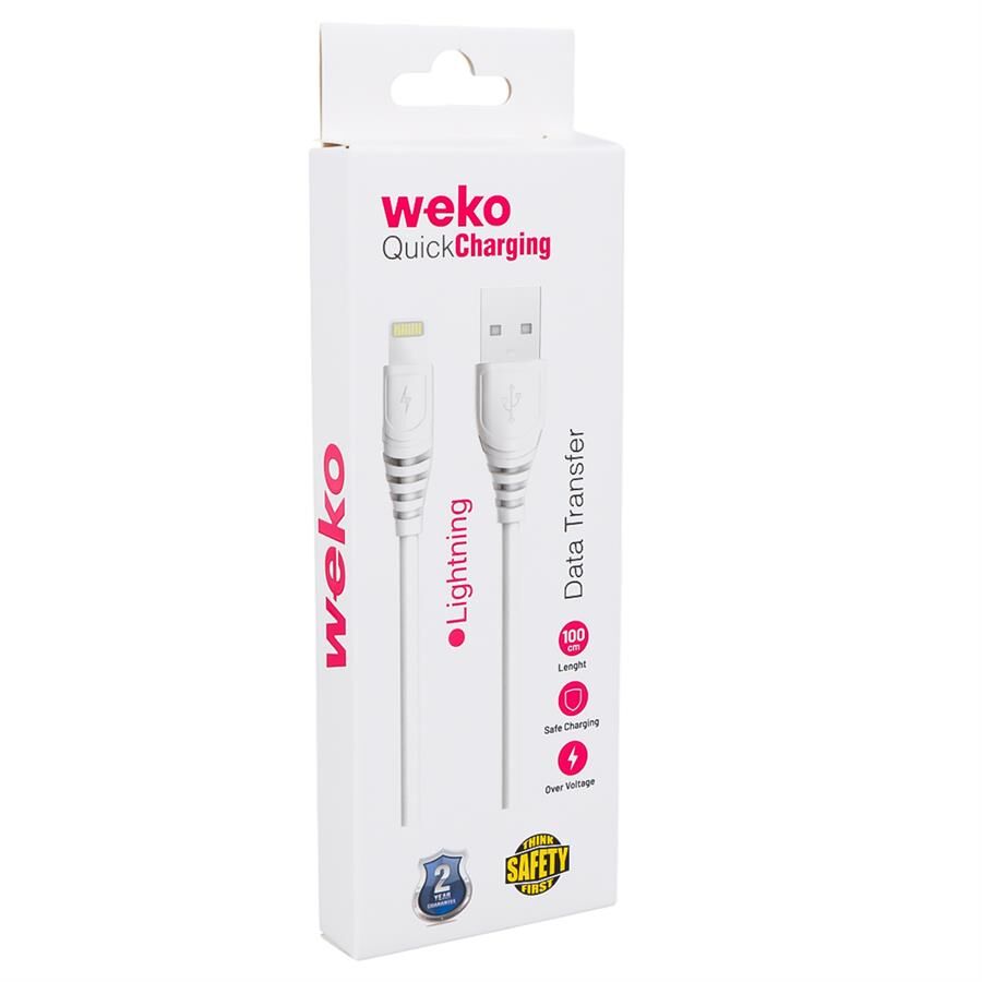 Weko WK-22019 USB To Lightning Telefon Şarj İphone İçin 1 Metre