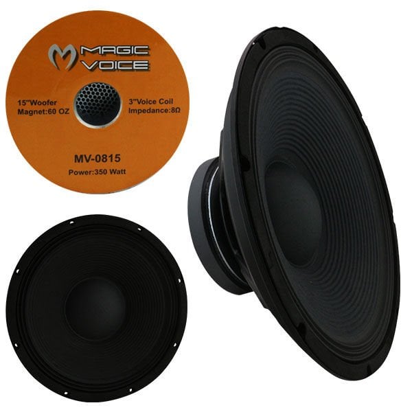 Magicvoice MV-0815 500 Watt 38 Cm Yedek Hoparlör MV-3415 İçin Kabin Hoparlörü İçin Yedek Hoparlör Ses Sistemi