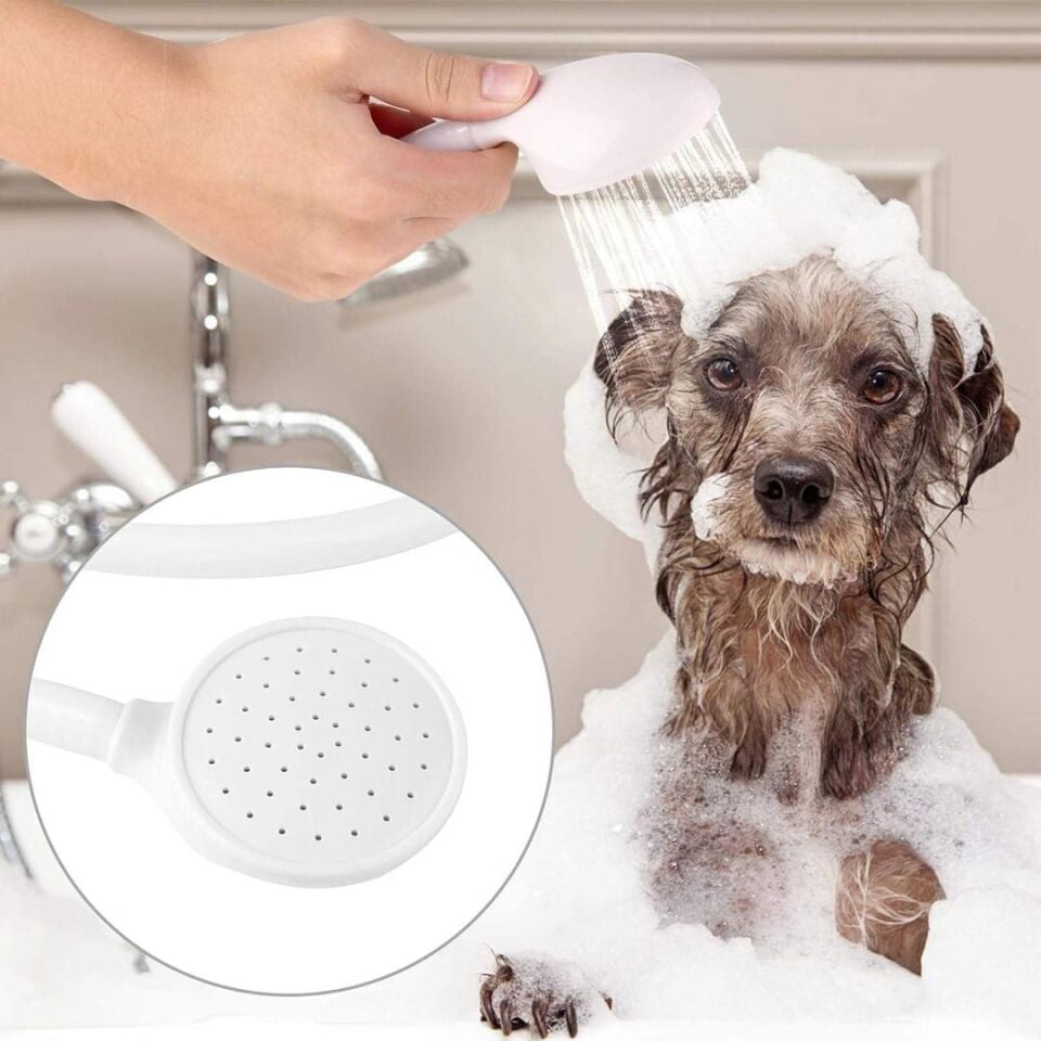 Sunup SN-29313 Evcil Hayvan Duş Başlığı Hortumu Kedi Köpek Yıkama Fiskiyesi