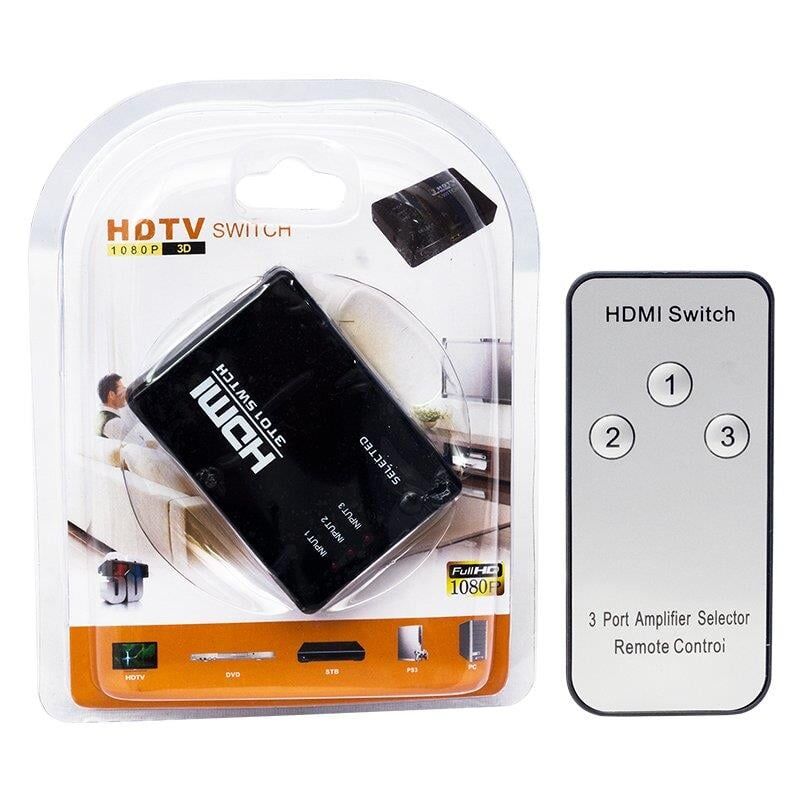 Ayt Powermaster 3 Giriş 1 Çıkış HDMI Switcher Toplayıcı PM-6853 Kumandalı Adaptörsüz