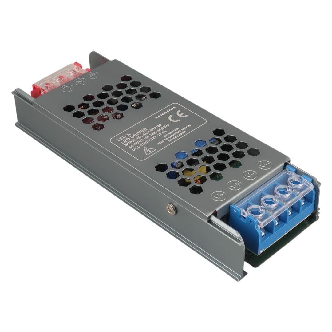 Ledx ALN-M12165 12 Volt 16.5 Amper 72X24x12mmultra Slim Metal Kasa Adaptör