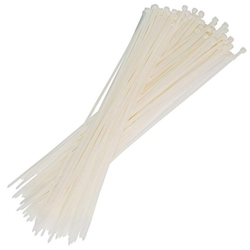 Ayt 30 Cm 3.6 Mm Kablo Bağı Beyaz 100 lü Paket Cırt Cırt Klemens Klips
