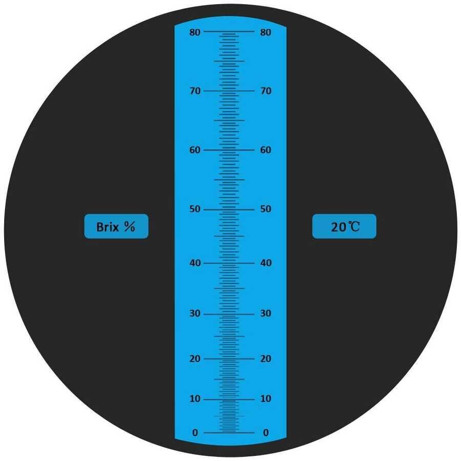 Ayt 0-80 Şeker Yoğunluk Ölçer Brix Refraktometre