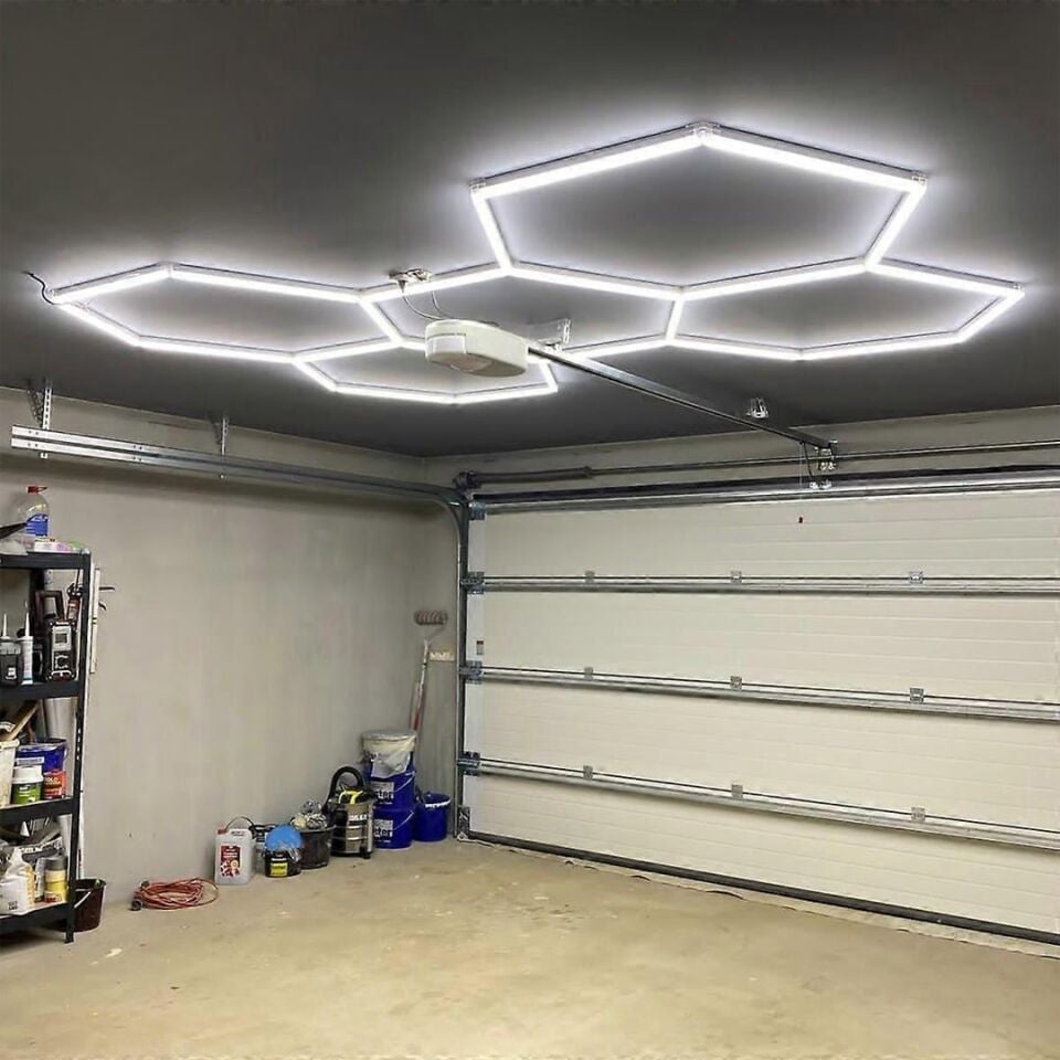 Ledx AL-RW7226 Altıgen Petek 240W Beyaz Led Armatür Garaj Dekoratif Aydınlatma