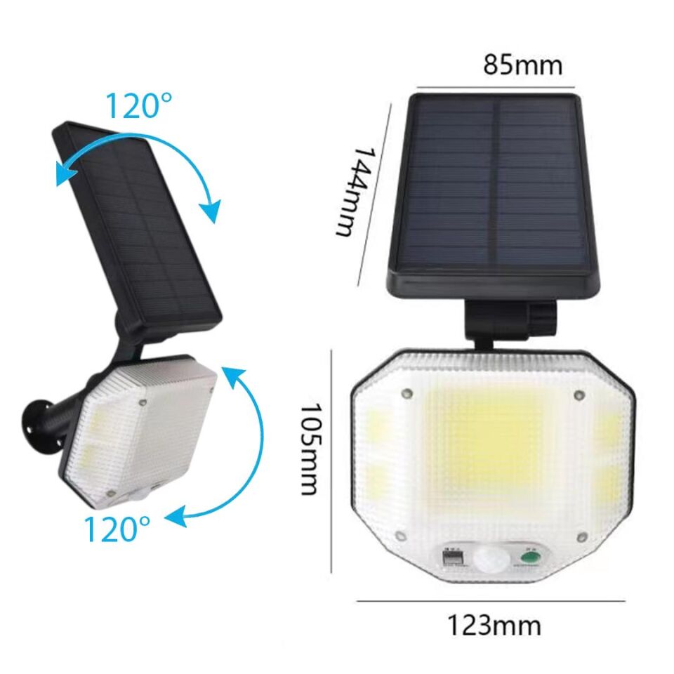 Ayt Powermaster PM-14917 Solar Güneş Enerjili Bahçe Aydınlatması Led Lamba Aydınlatma Işıldak