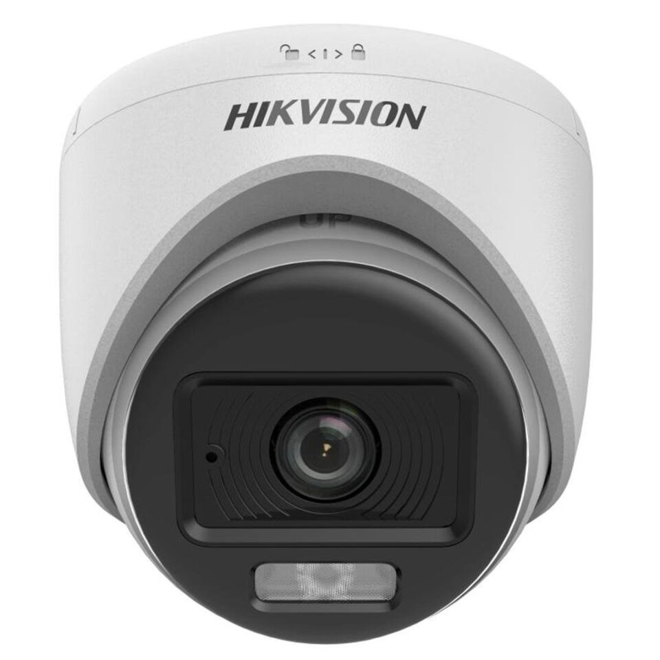 Hikvision TVI-AHD 2MP 2.8Mm Sabit Lensli Colorvu IR Turret Dome Analog Kamera (DS-2CE70DF0T-LPFS)