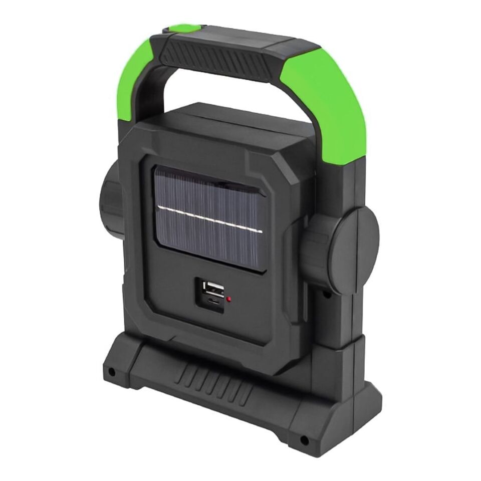 Powermaster Üç Çalışma Modlu Şarjlı 32 SMD Ledli Taşınabilir Solar Güneş Enerji Panelli Kamp Lambası Aydınlatma