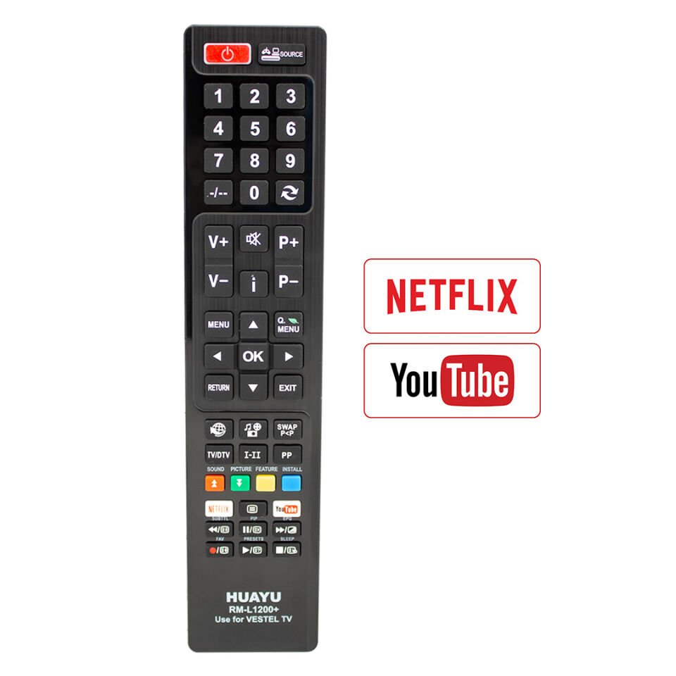 Ayt Huayu RM-L1200+ Netflix YouTube Tuşlu Vestel Universal Lcd Led Tv Kumandası Uzaktan Kumanda
