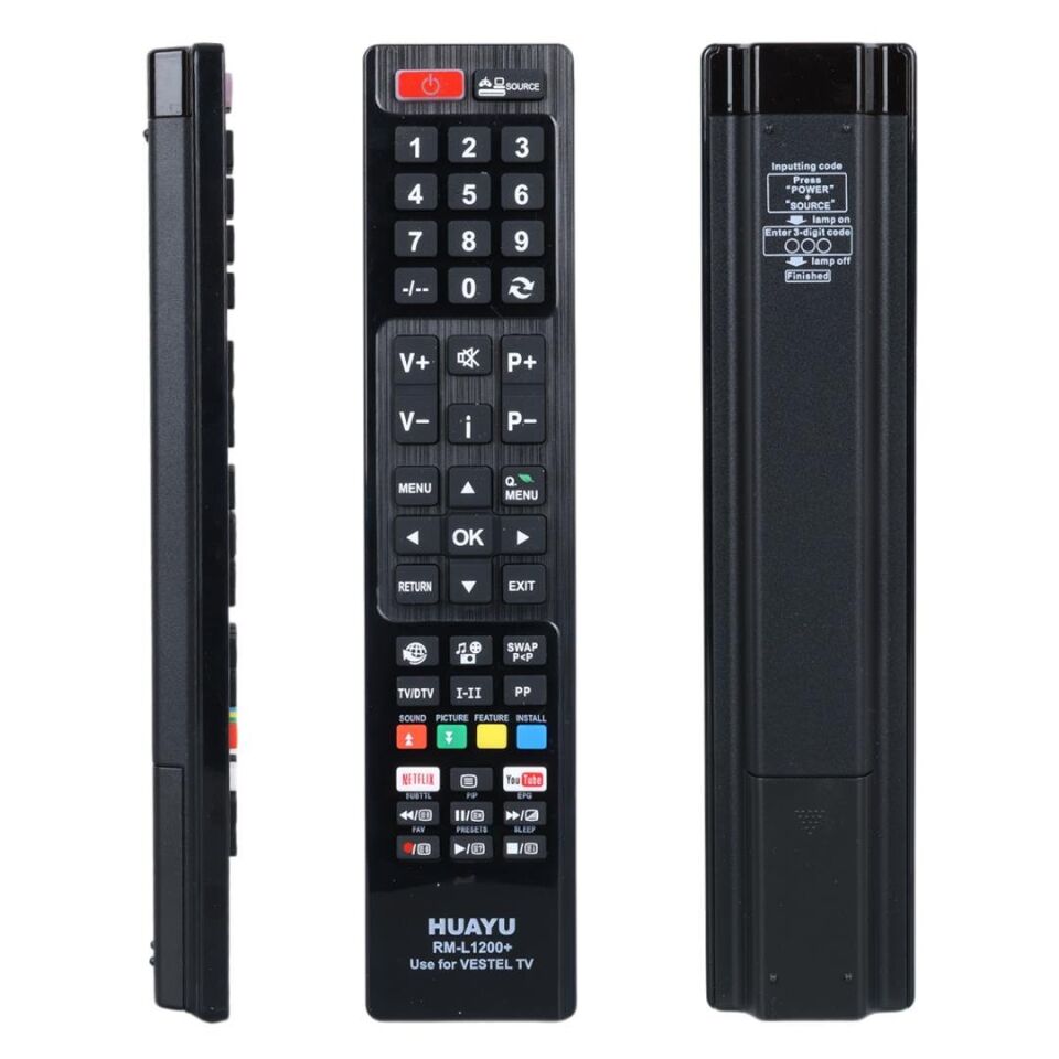 Ayt Huayu RM-L1200+ Netflix YouTube Tuşlu Vestel Universal Lcd Led Tv Kumandası Uzaktan Kumanda