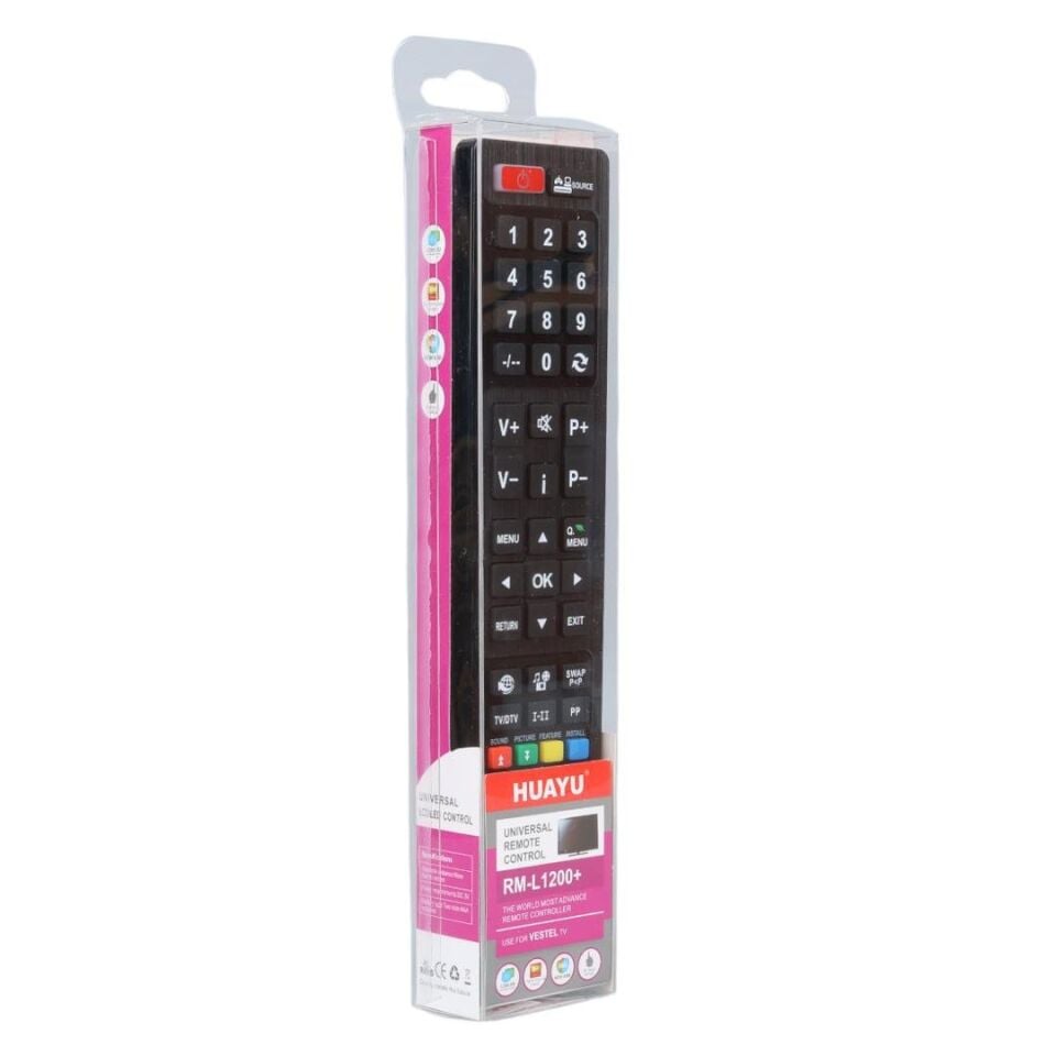 Ayt Huayu RM-L1200+ Netflix YouTube Tuşlu Vestel Universal Lcd Led Tv Kumandası Uzaktan Kumanda