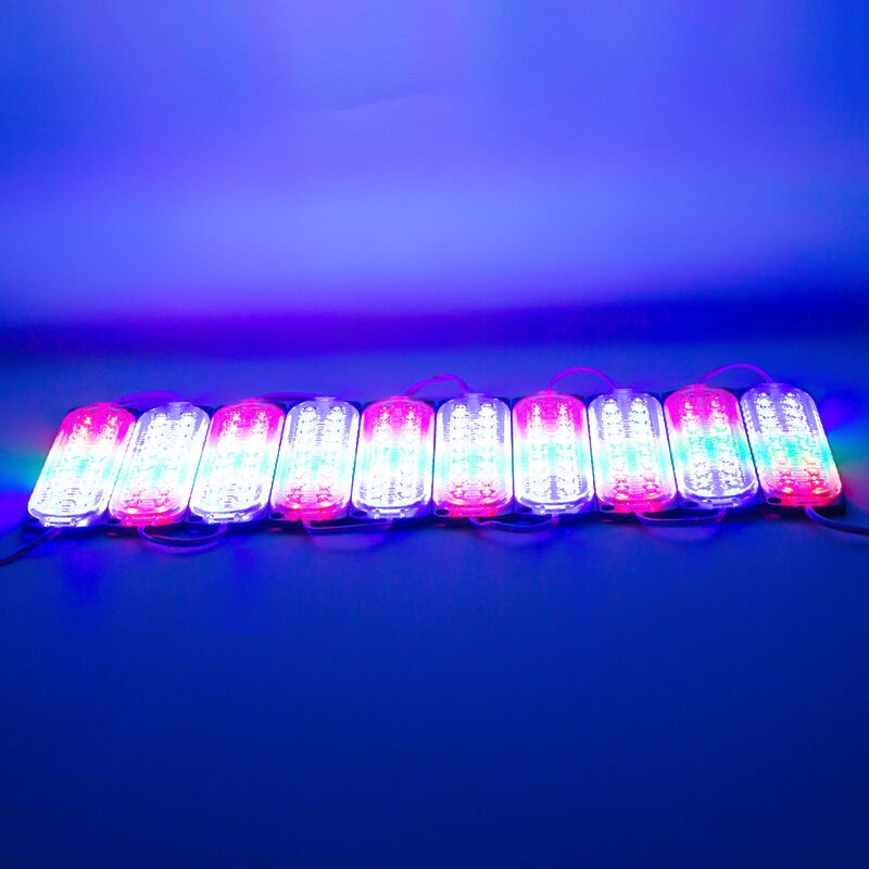 Powermaster 12 Volt 3.6 Watt RGB Flaşlı Yanıp Sönen 2835 Mercekli Modül Led 18 Led