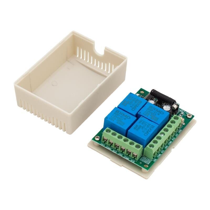 Ayt 12 Volt 433 MHz 4 Kanallı Alıcı Verici Garaj Kumandası Devresi Otomatik Kepenk Lamba Elektirik Kontrol Devre