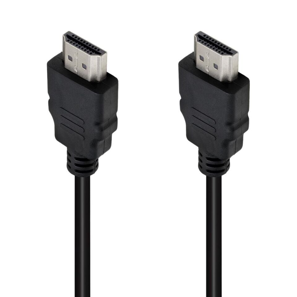 Ayt Plastik Düz Siyah HDMI Kablo 50 Cm Uydu Cihazu Tv Arası Görüntü Kablosu