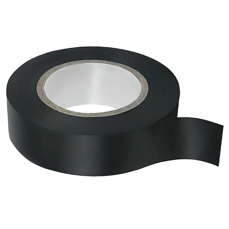 Globe NO2133 19Mm 25Yrd Vinil Alev Yürütmeyen İzole Bant 23 Metre Siyah Tekli